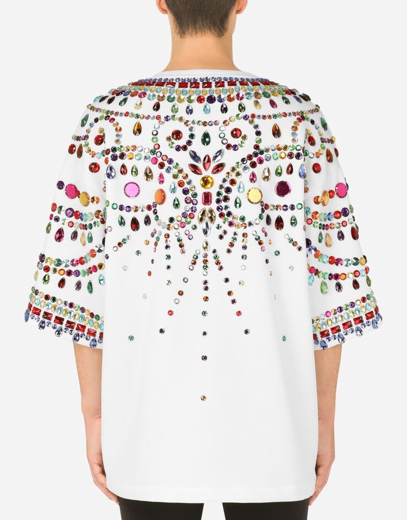 Technical fabric T-shirt with crystals 3