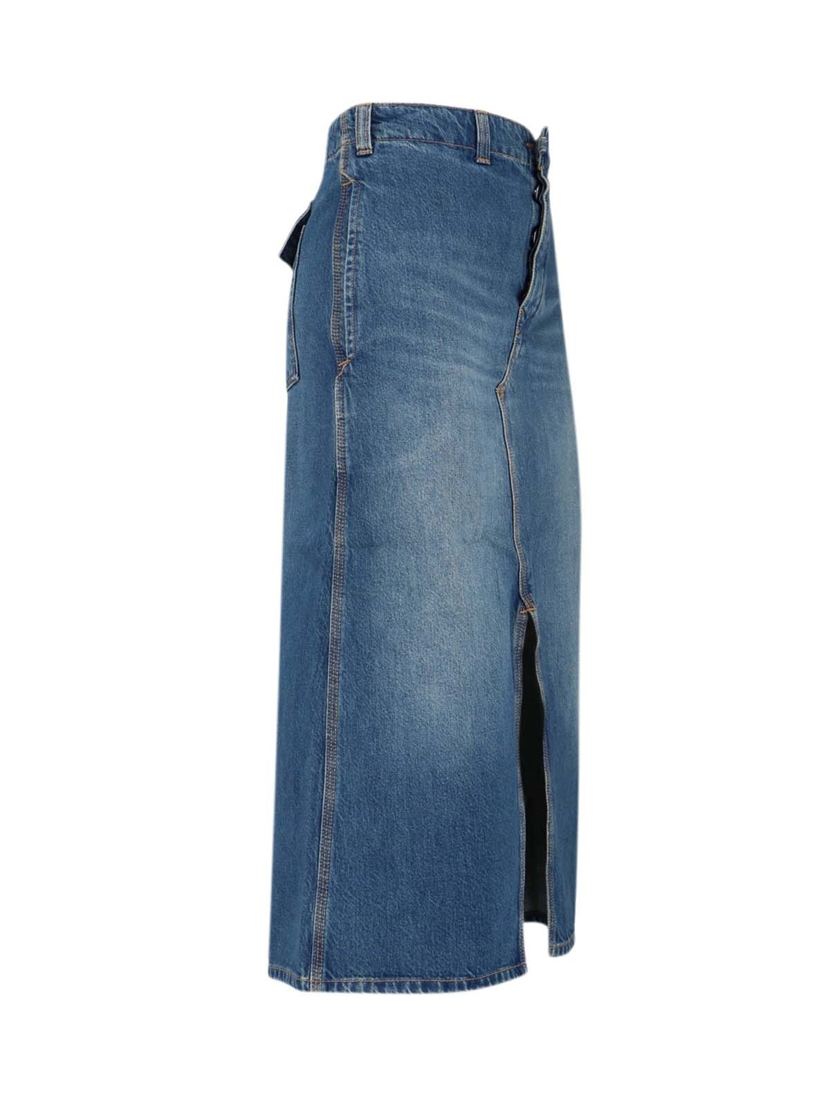 DENIM MIDI SKIRT - 3