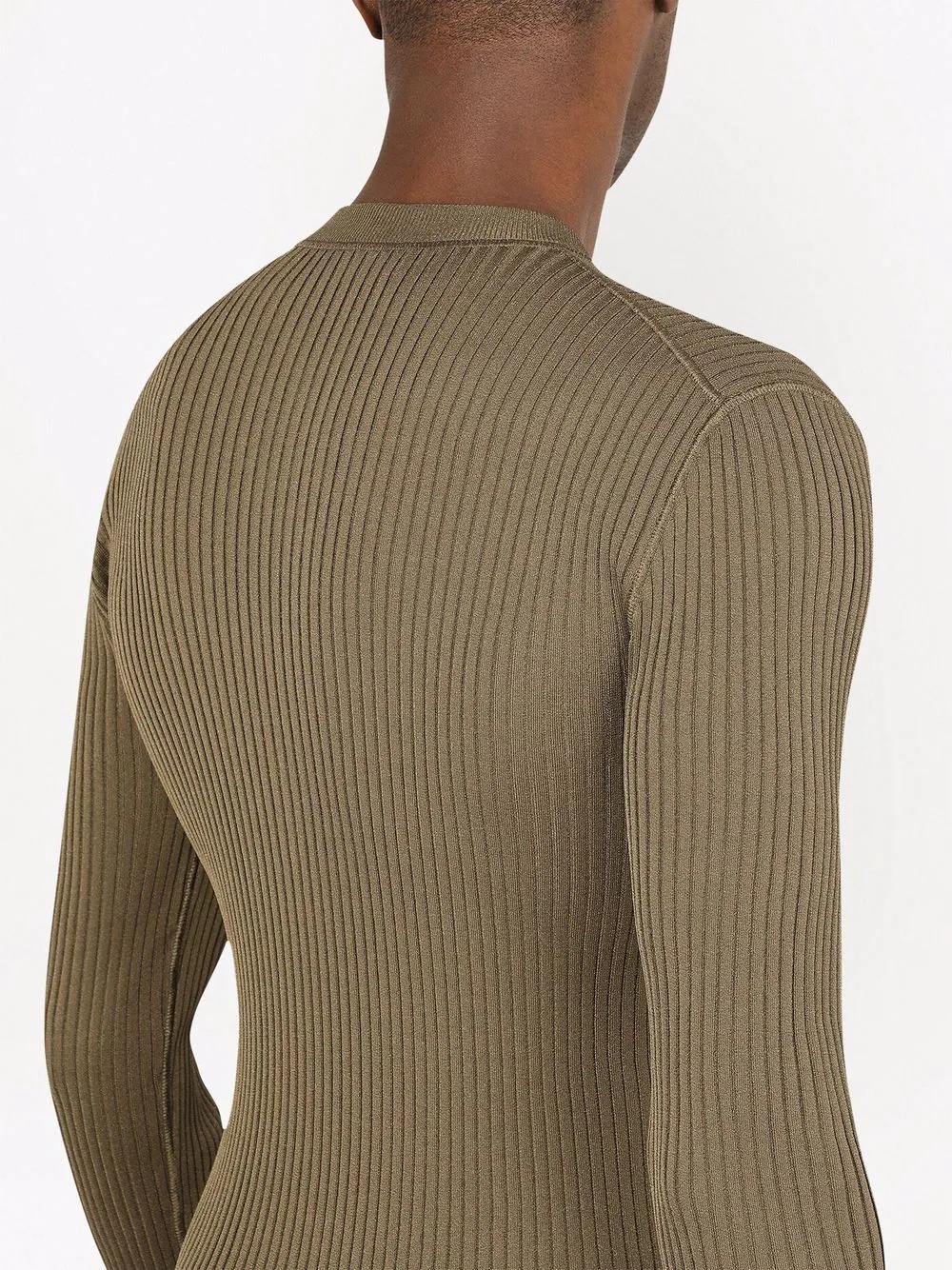 ribbed-knit long-sleeve top - 5