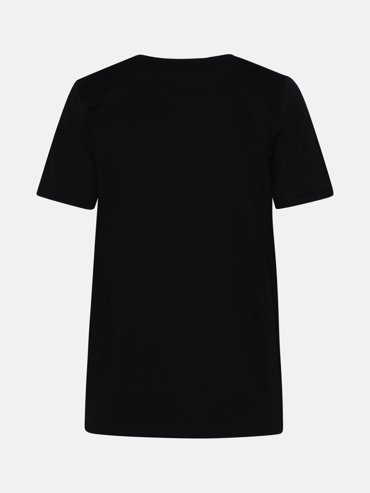 BLACK COTTON T-SHIRT - 3