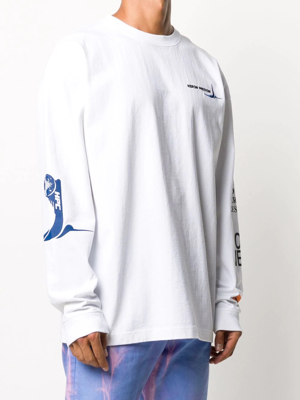 embroidered-logo sweatshirt - 3