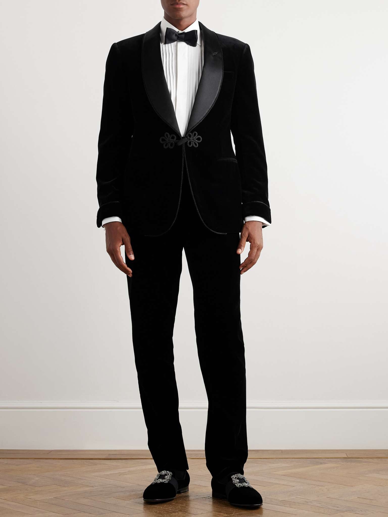 Silk-Trimmed Wool-Velvet Tuxedo Jacket - 2