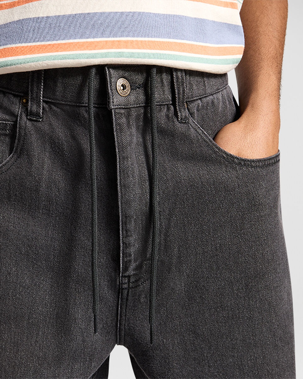 Open Hem Baggy Denim Pants - 4
