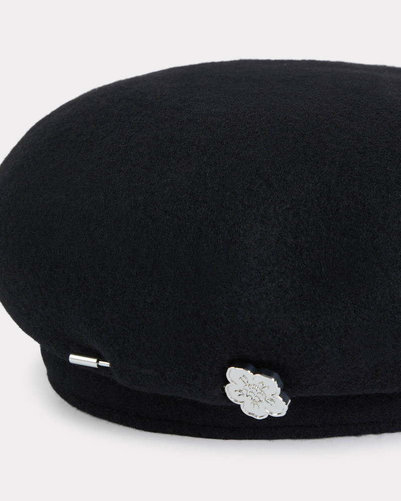 'Boke Flower' beret in wool 3
