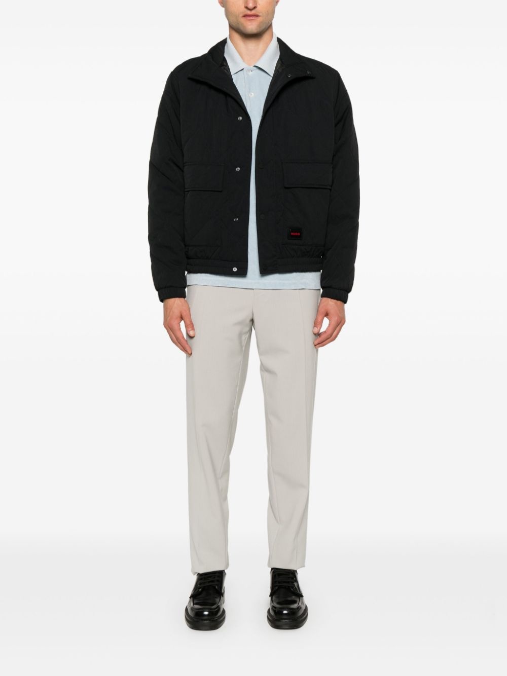 logo-tag water-repellent jacket - 2