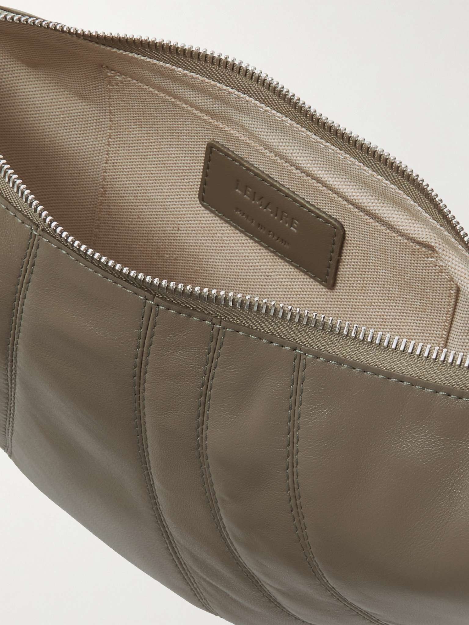 Croissant Small Leather Messenger Bag - 3