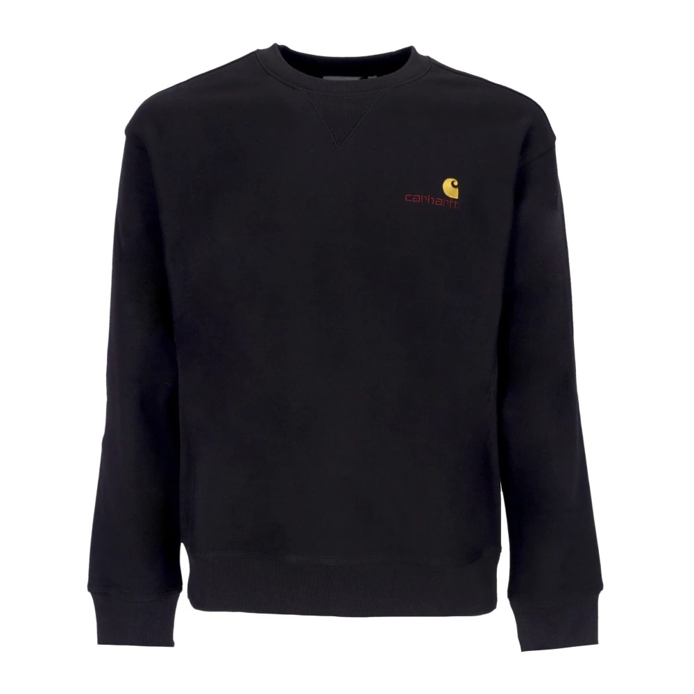 SCRIPT CREWNECK SWEATSHIRT BLACK - 1
