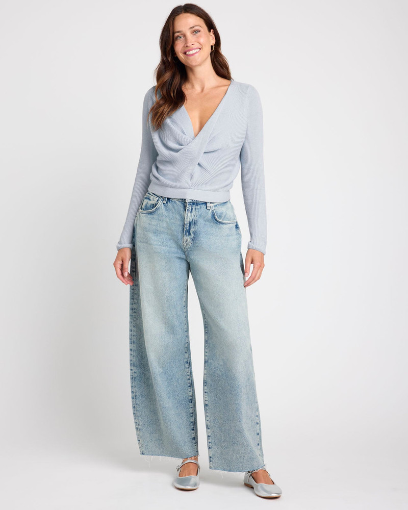 Splendid Loopknit LYR Surplice Sweater outlook