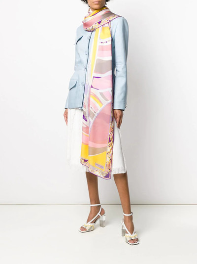 EMILIO PUCCI abstract print scarf outlook