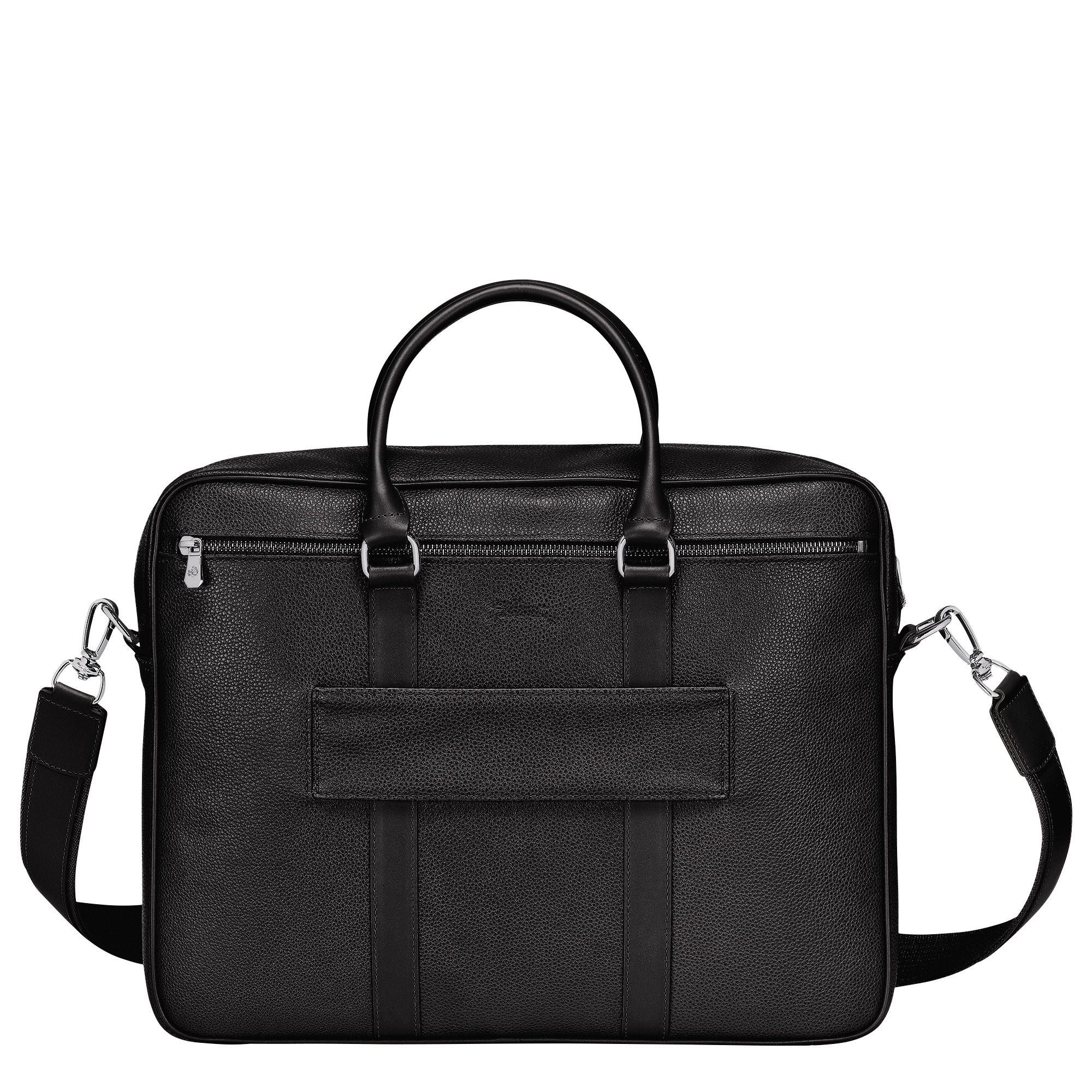 Le Foulonné M Briefcase Black - Leather - 4