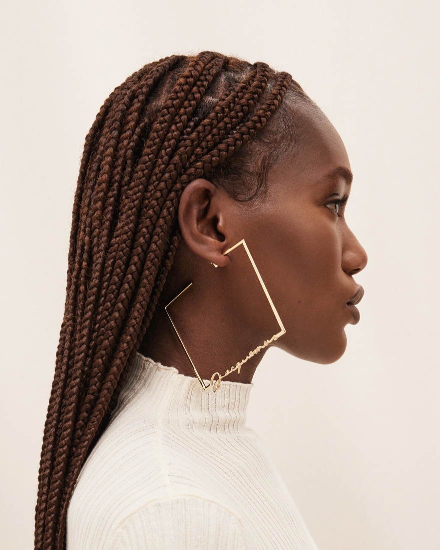 Les créoles rond carré Jacquemus - 4