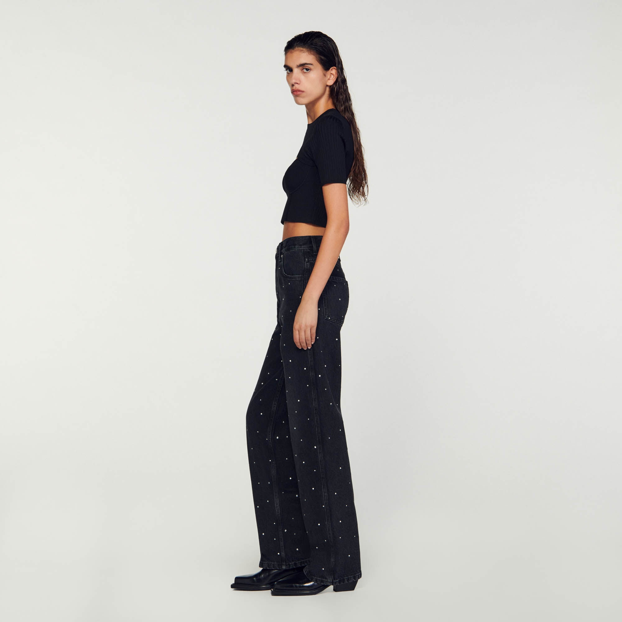 RHINESTONE JEANS - 7