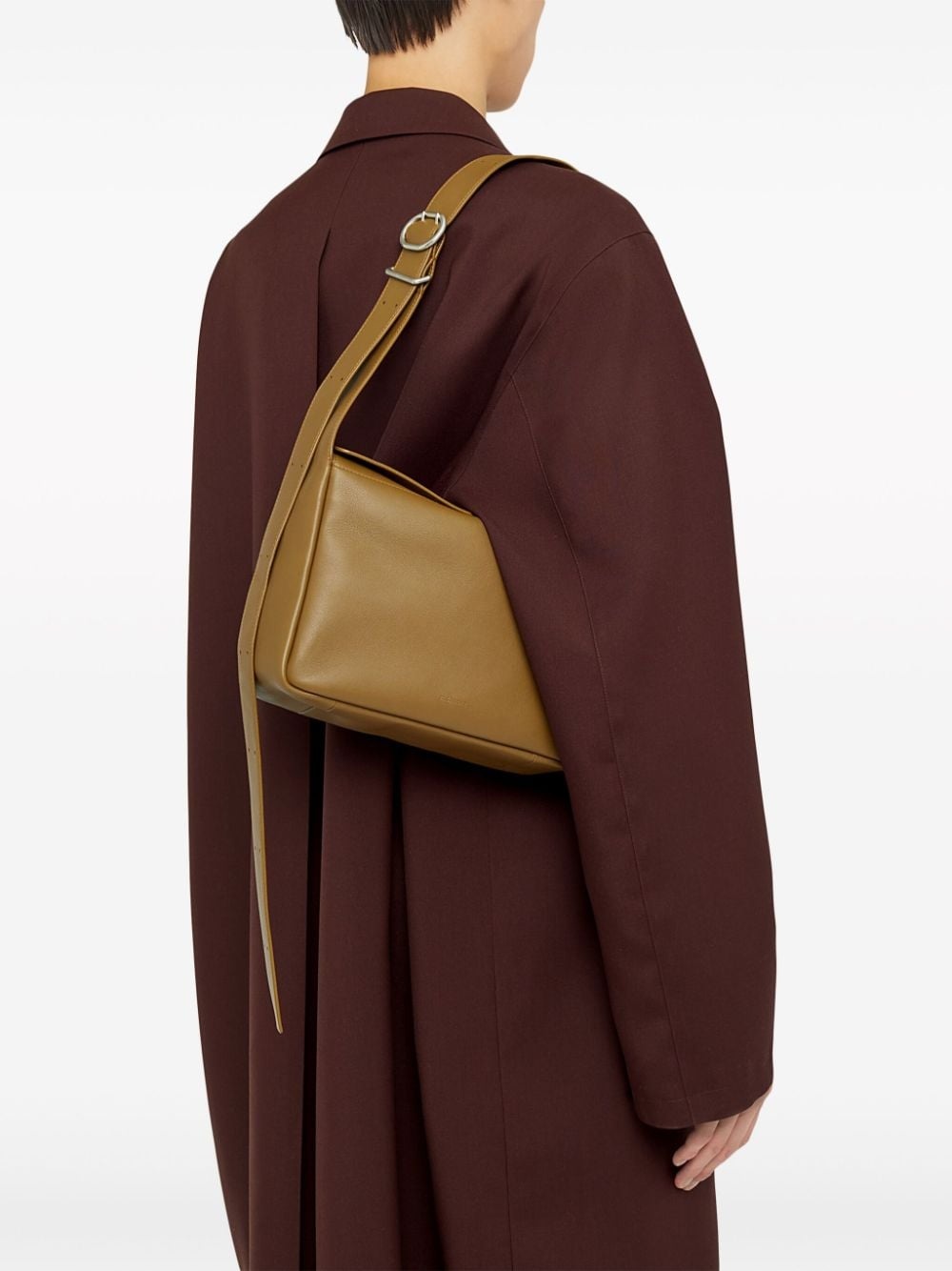 adjustable-strap leather shoulder bag - 2