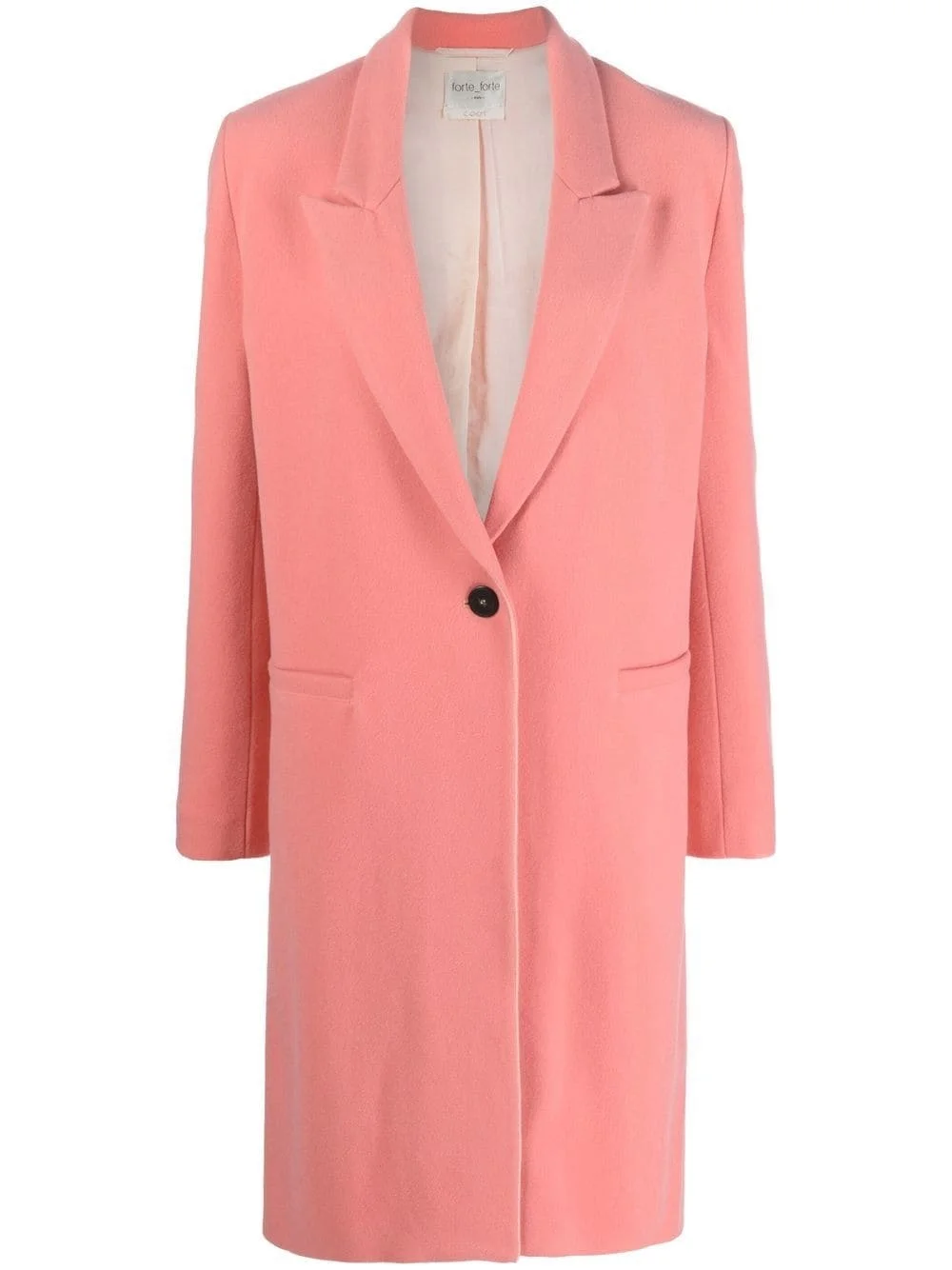 single-breasted wool-cashmere coat - 1