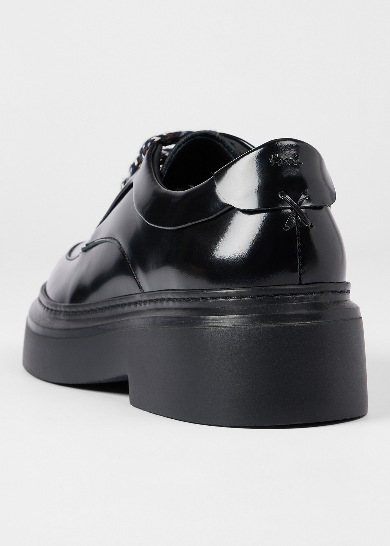 Women's Black 'Tunis' Leather Shoes - 5
