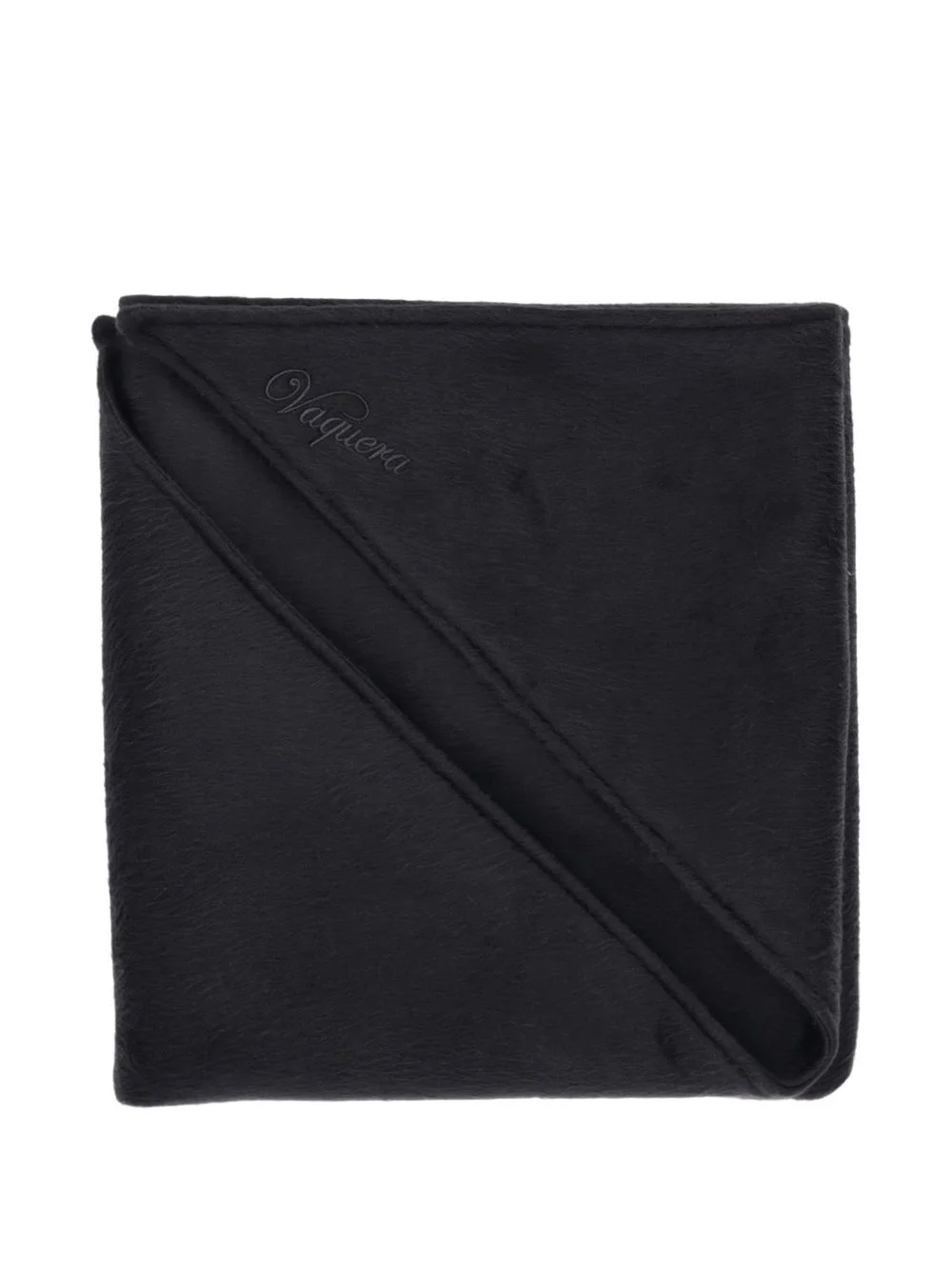logo-embroidered triangular scarf - 1