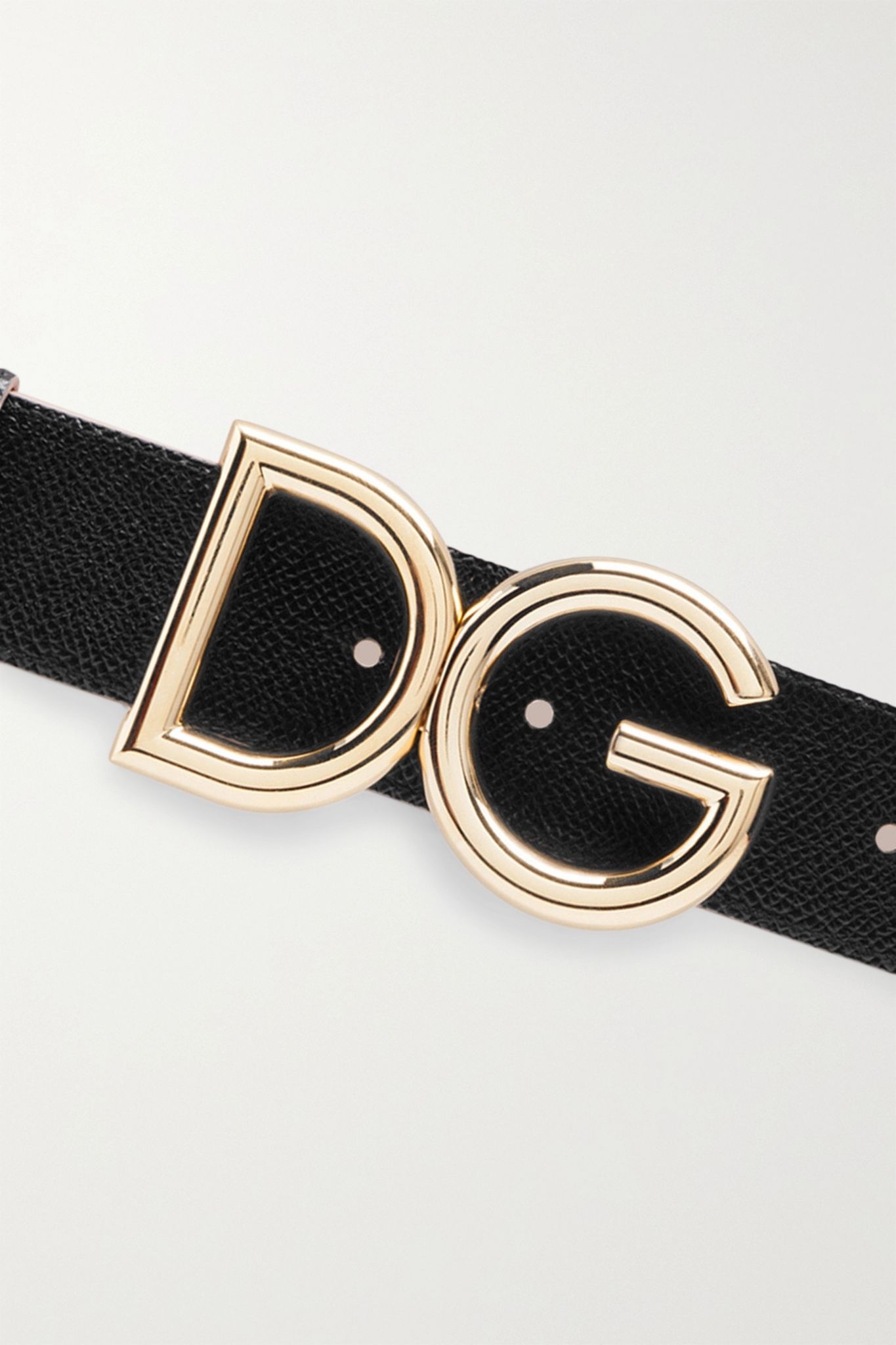 Reversible textured-leather belt - 5