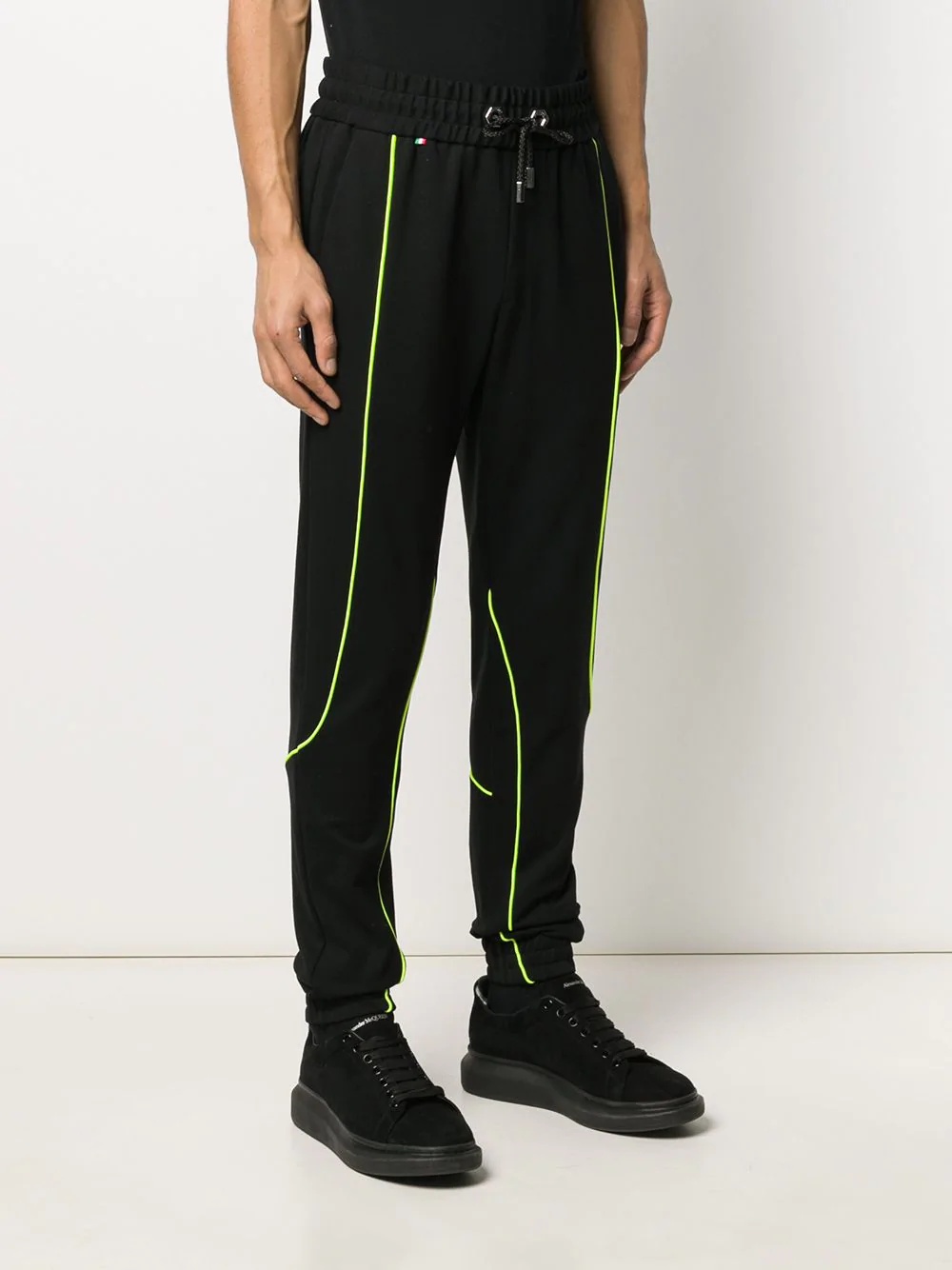 two tone track trousers - 3