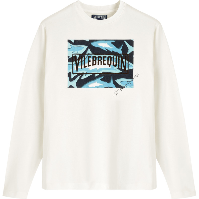 Men Cotton T-Shirt Requins 3D 1