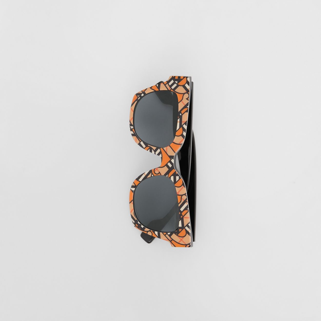 Monogram Print Square Frame Sunglasses - 6
