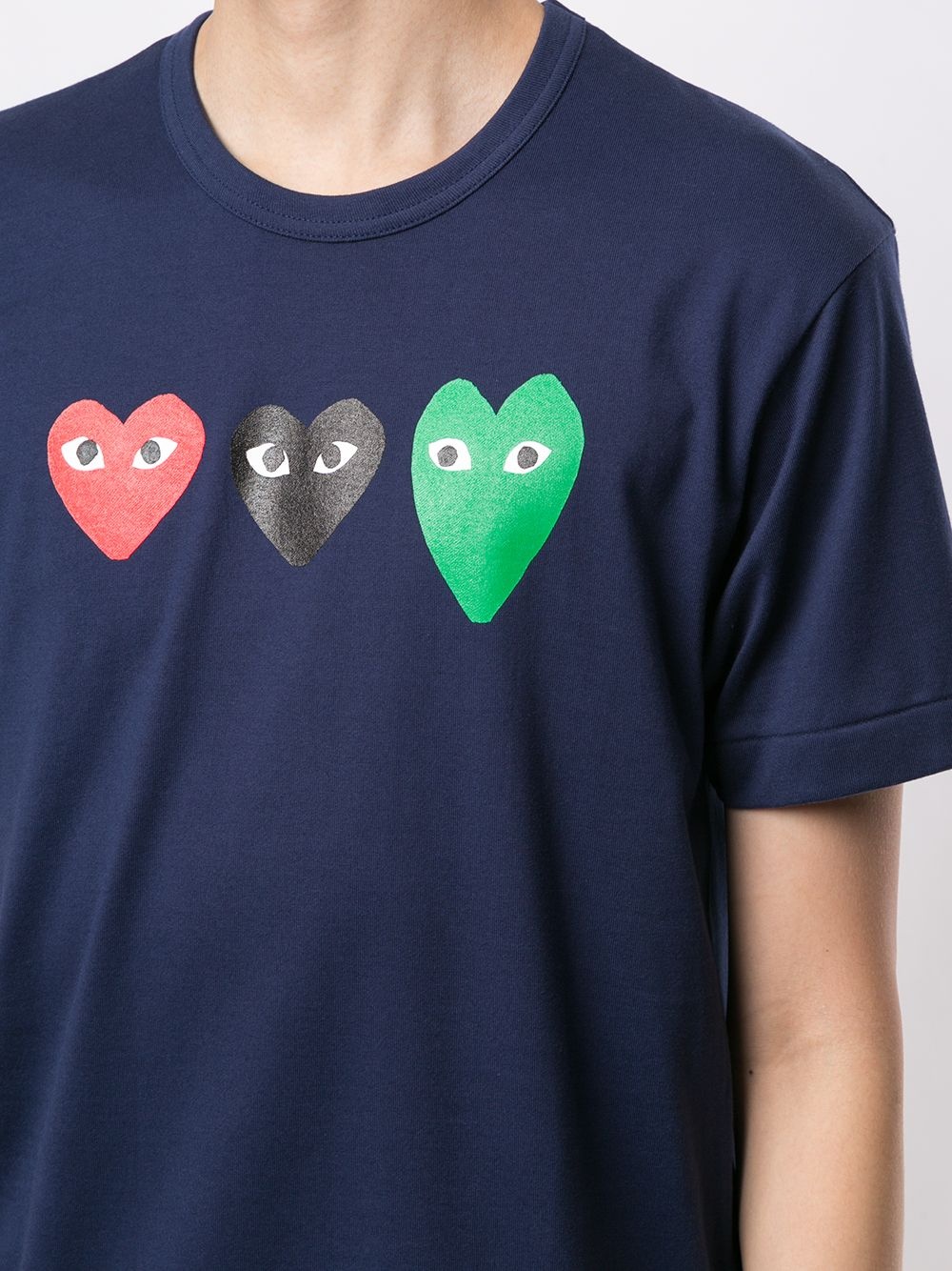 TRIPLE LOGO PRINT T-SHIRT - 5