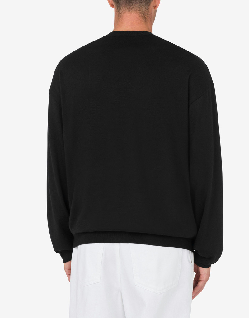 WOOL과 실크 PULLOVER GOLDEN M 3