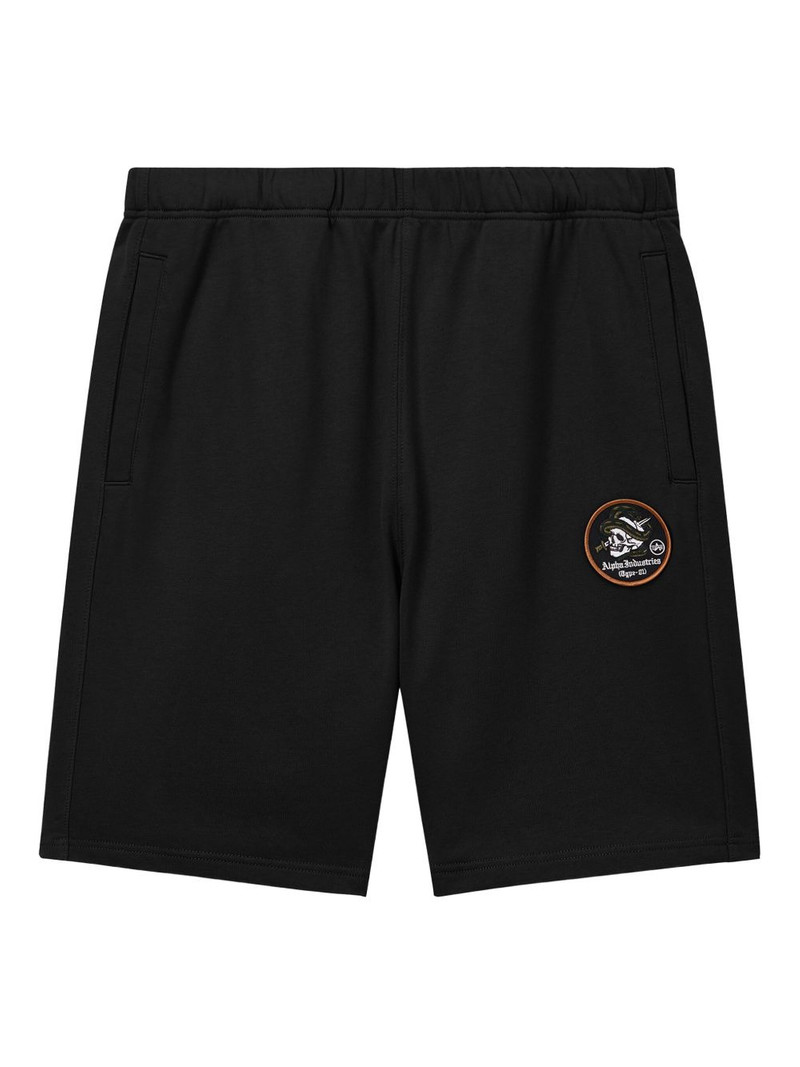 patch-logo cotton shorts 1
