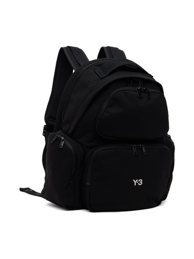 Y-3 Black Canvas Backpack outlook