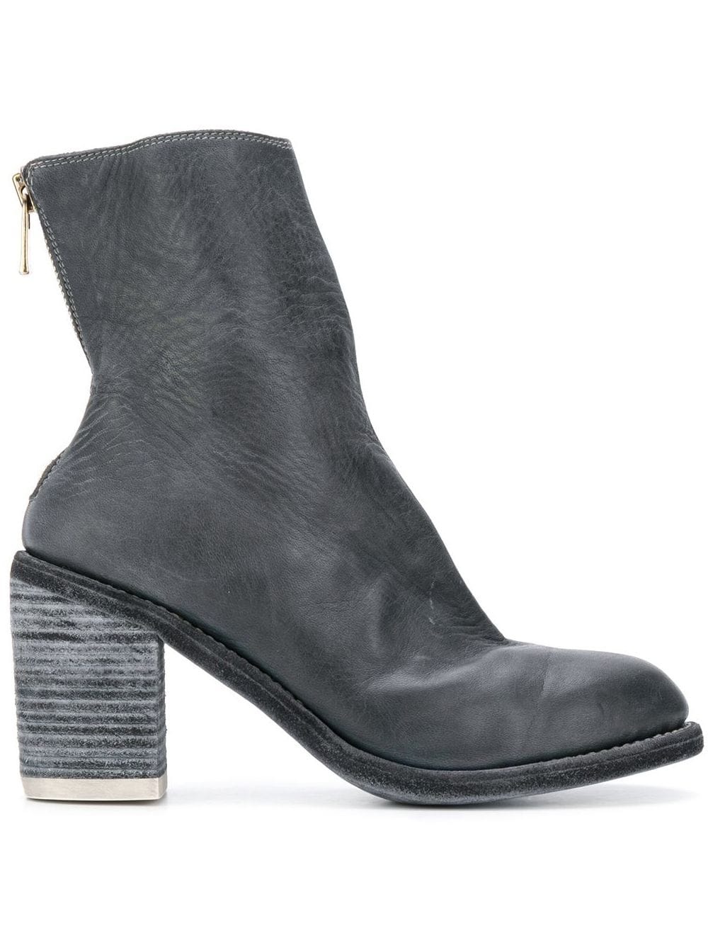 back zip ankle boots - 1