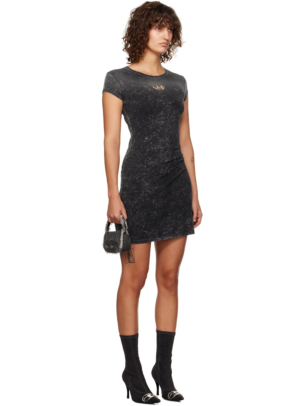 Gray D-Angiel-P1 Minidress - 2