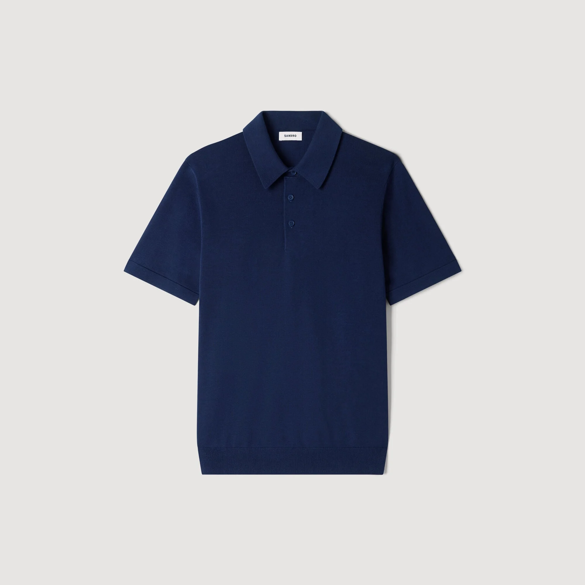 COTTON AND SILK POLO SHIRT - 1