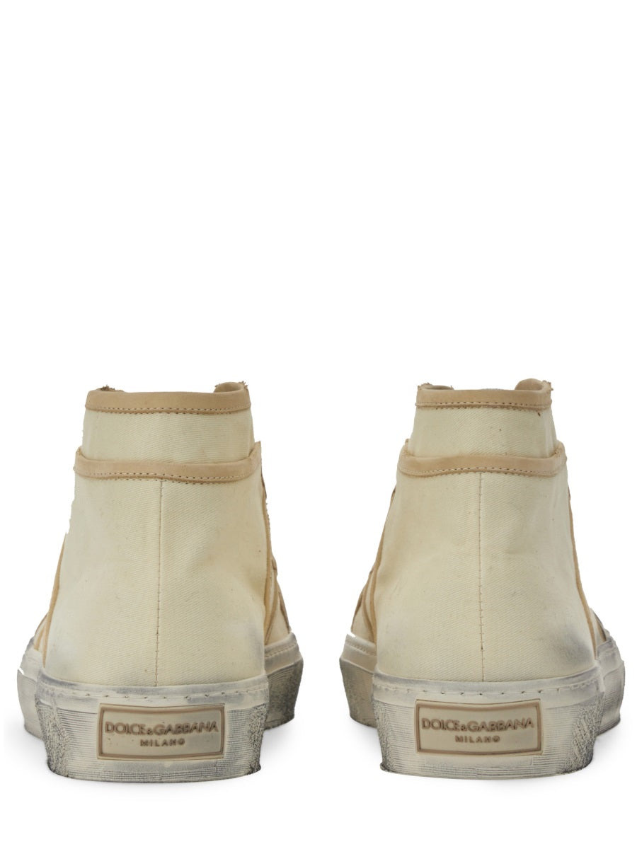 Dolce & Gabbana Men Vintage Mid Top Sneaker - 2