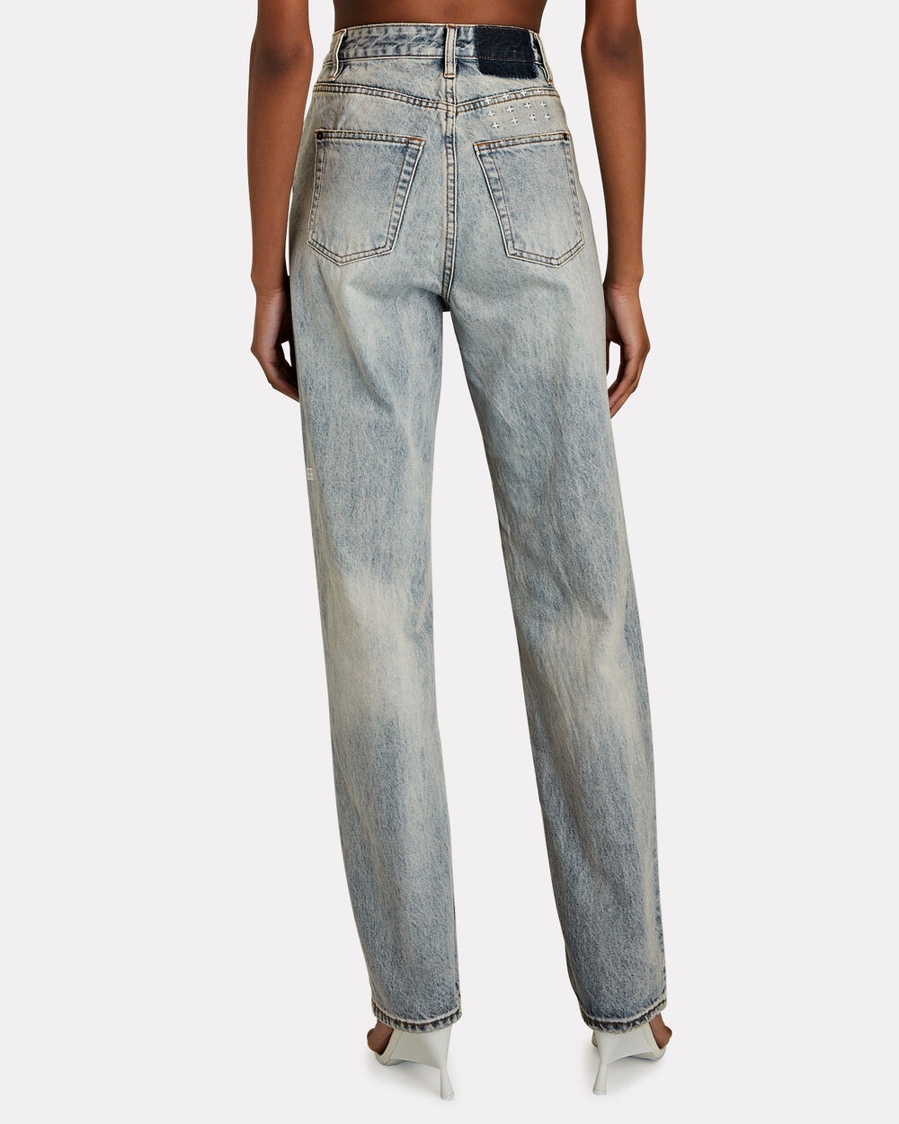 Playback Distressed Straight-Leg Jeans - 5