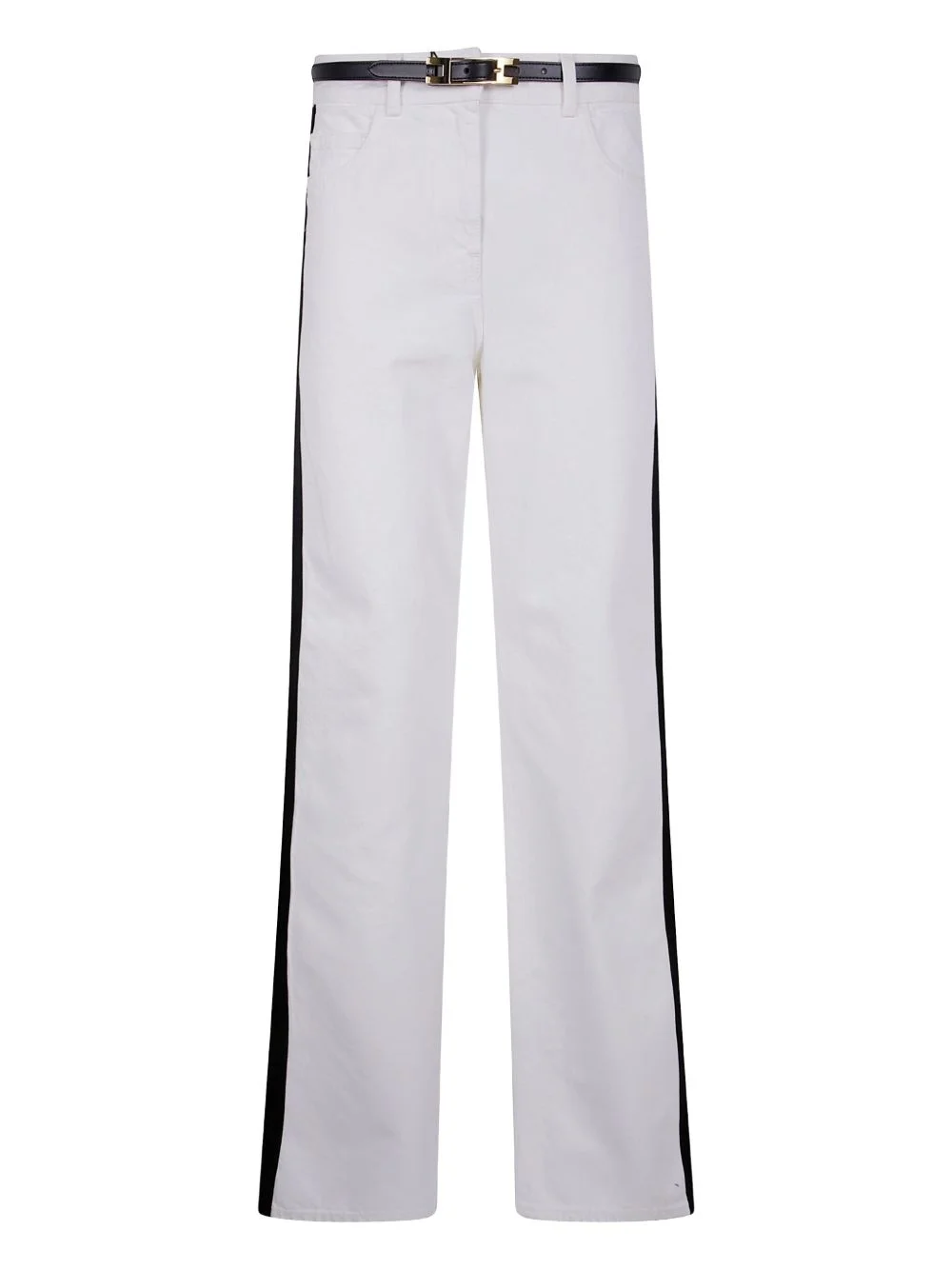 side-stripe jeans - 1