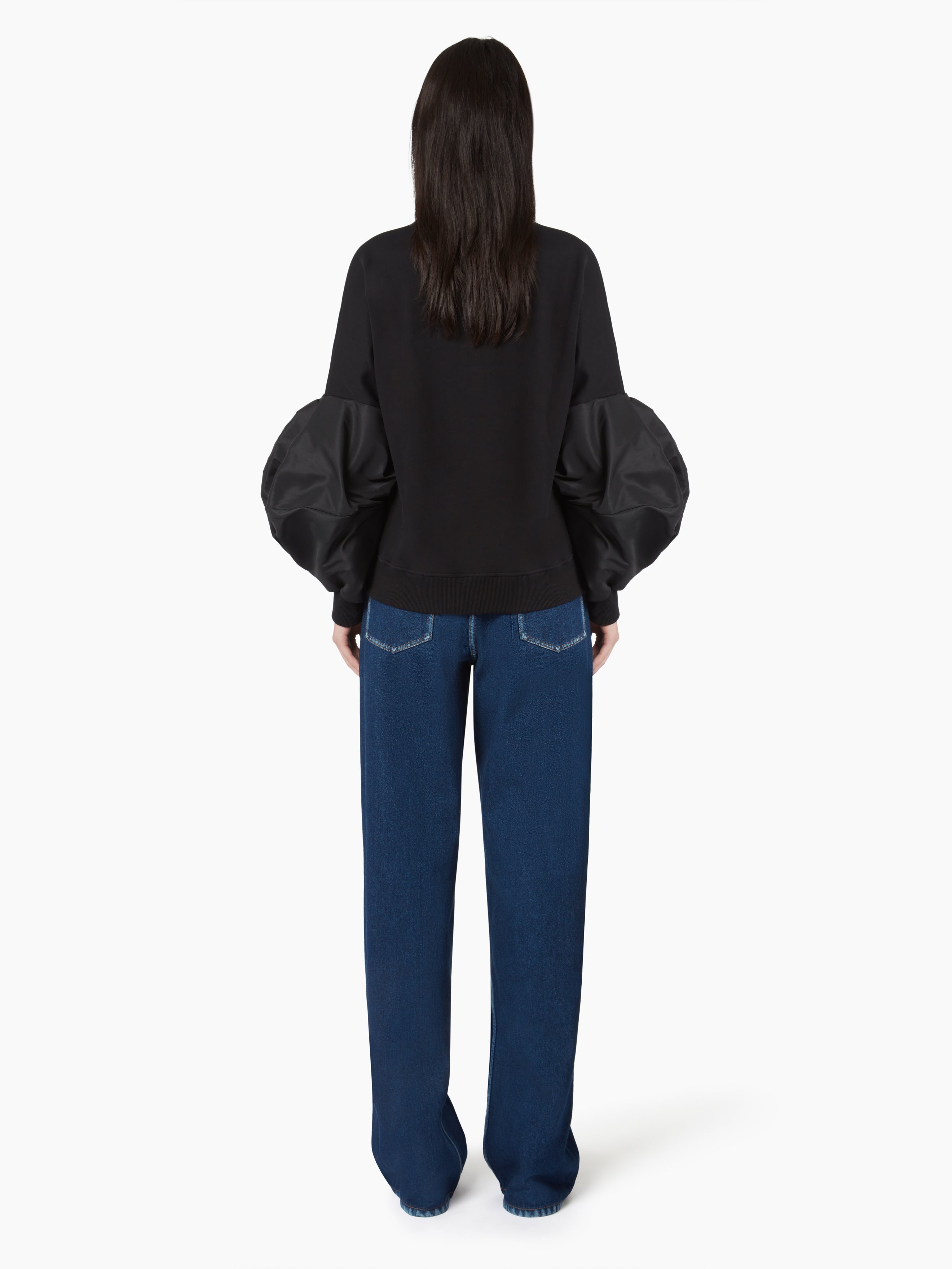 KNITTED SWEATER WITH COCOON SLEEVES - 4