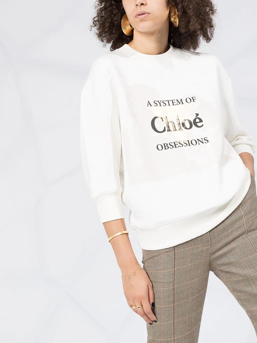 logo print sweatshirt - 5