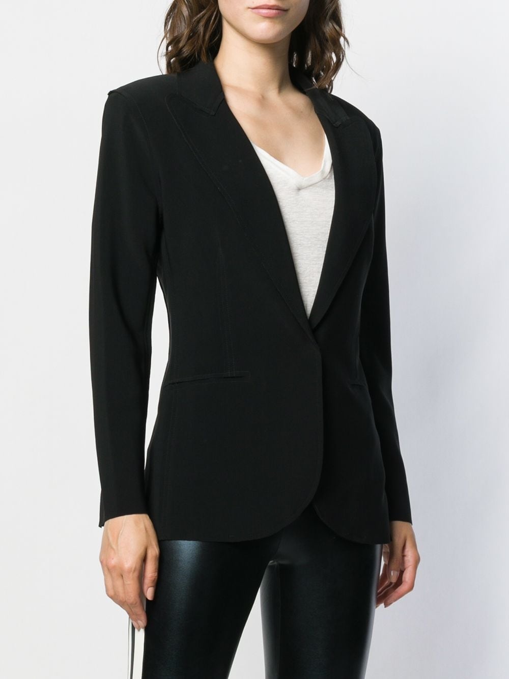 fitted blazer - 3