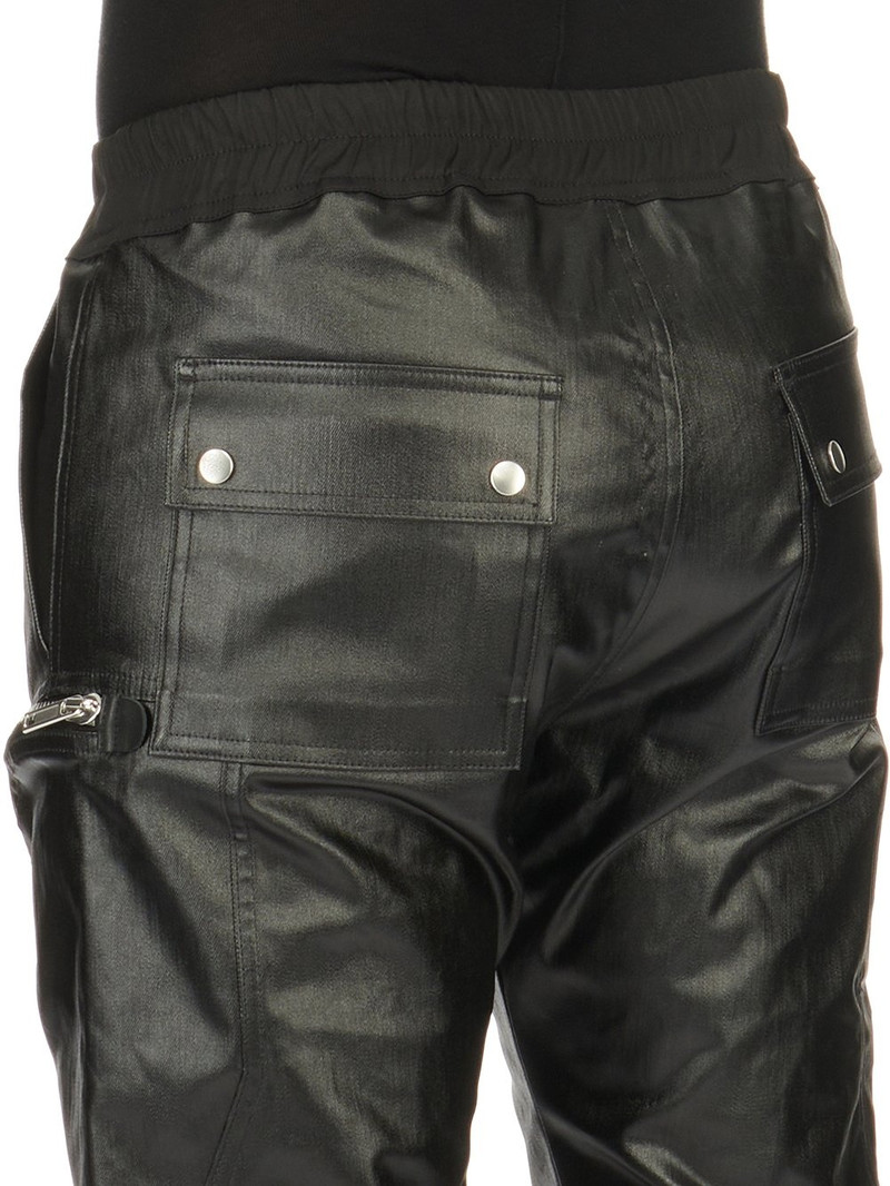Black Bauhaus Denim Cargo Pants 5