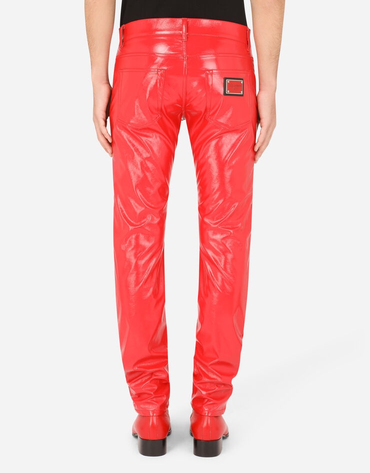 Coated polyester skinny pants - 2