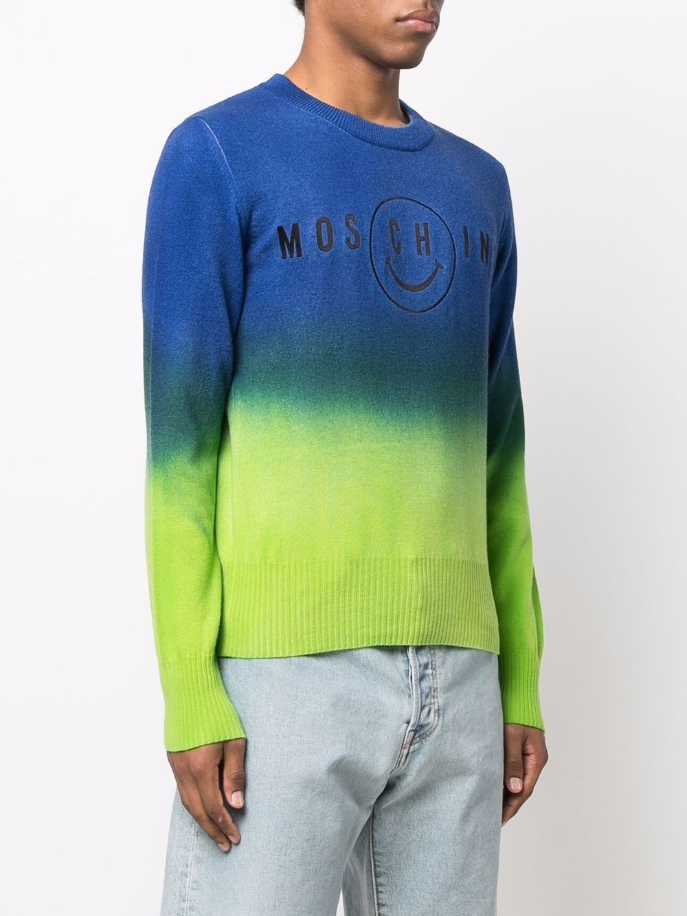 gradient embroidered logo jumper - 3