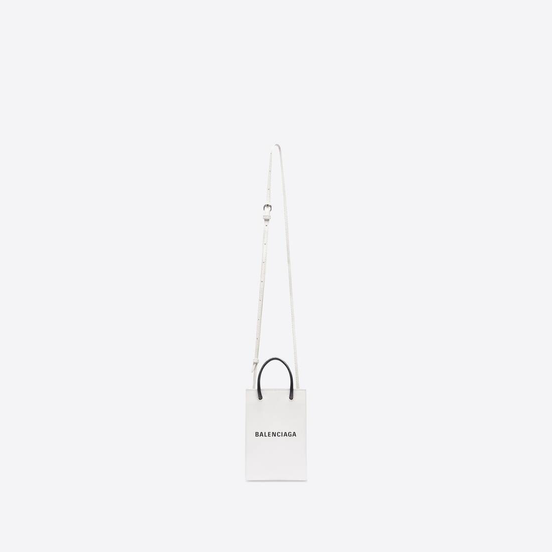 Mini Shopping Bag in White - 4