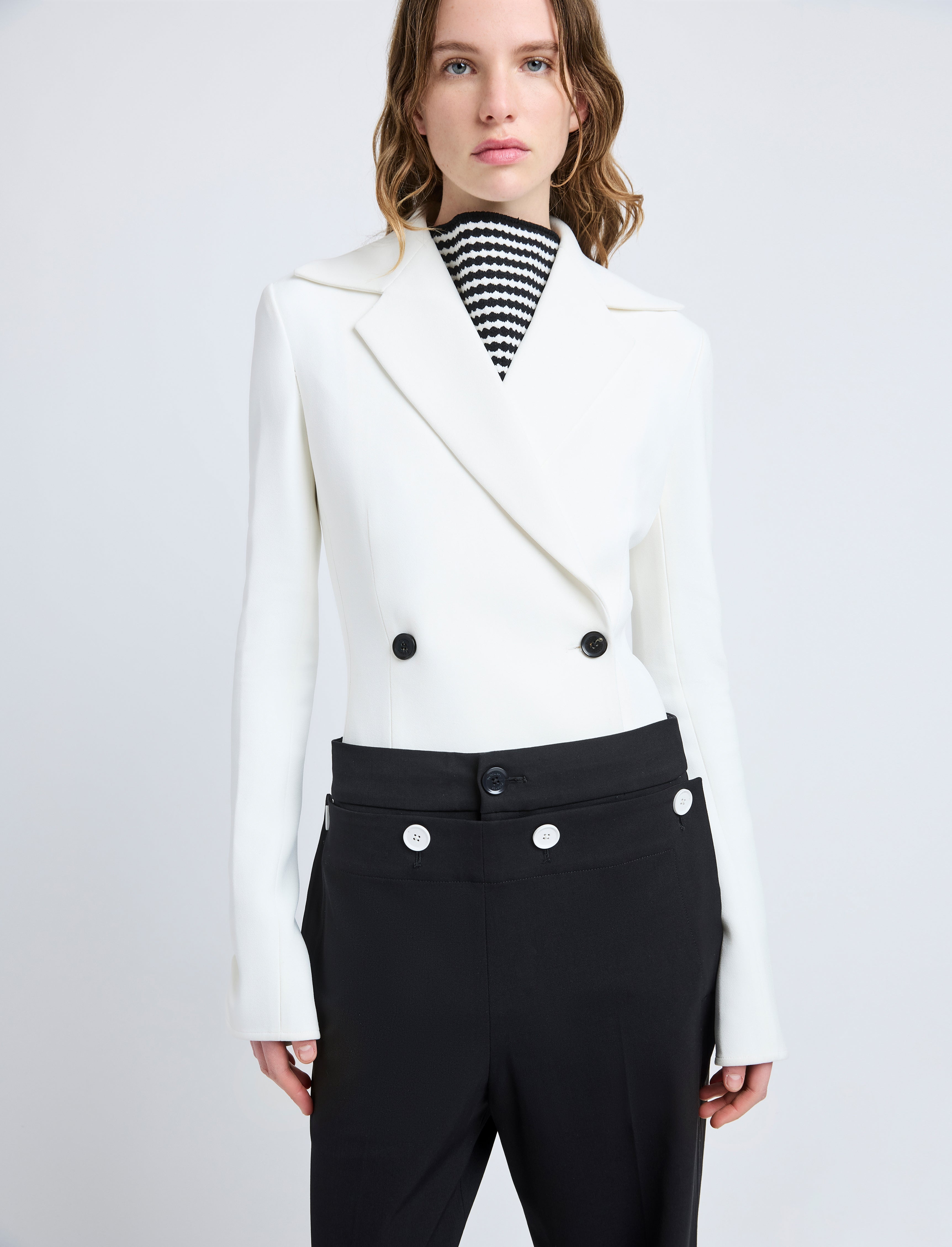 Marine Jacket in Bi-Stretch Suiting - 6