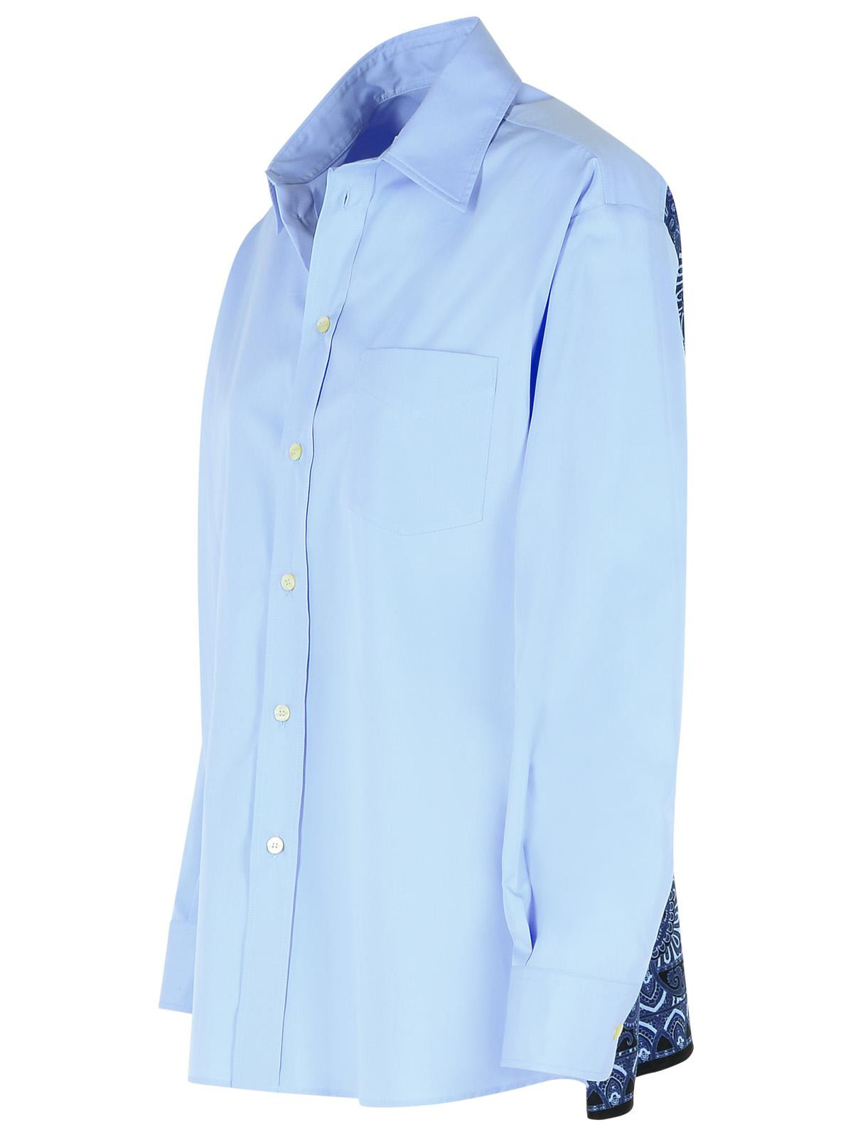 Etro Blue Cotton Shirt Women - 2
