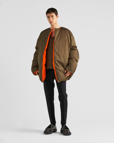 Prada Reversible Re-Nylon down jacket outlook