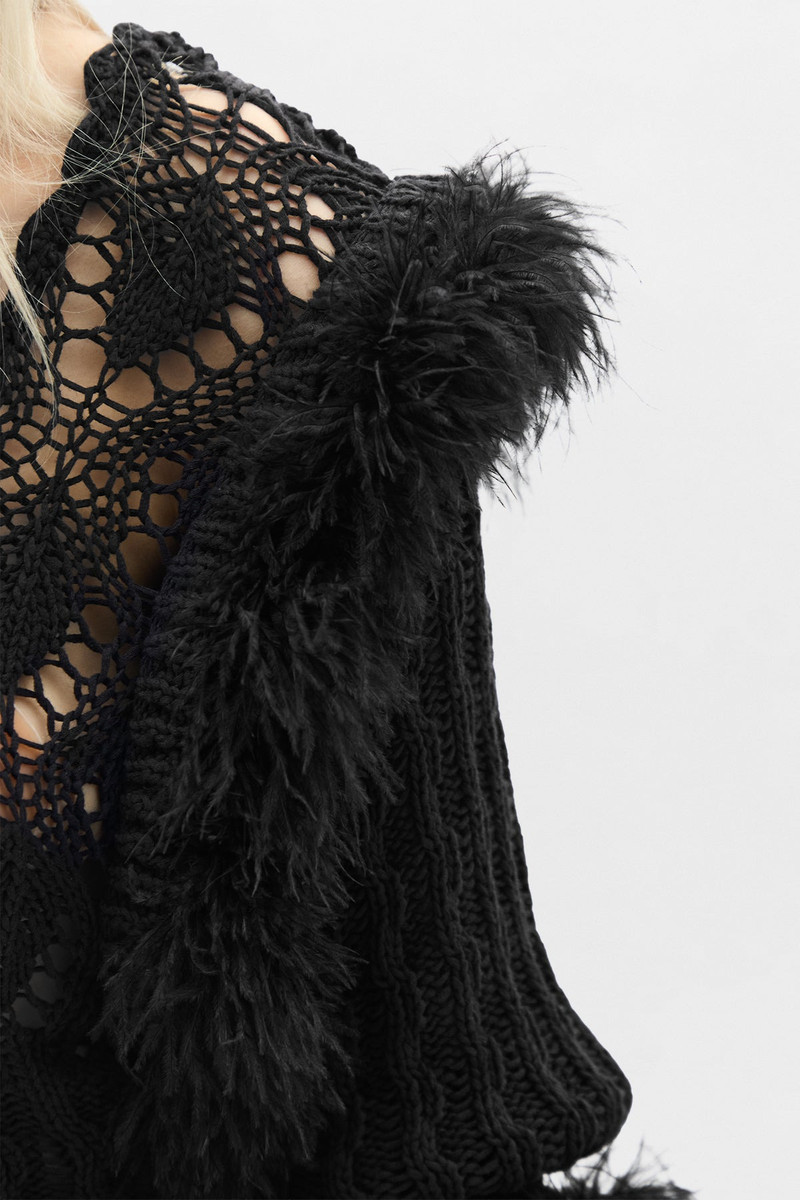 Dudu Scallop Neck Fitted Sweater 5