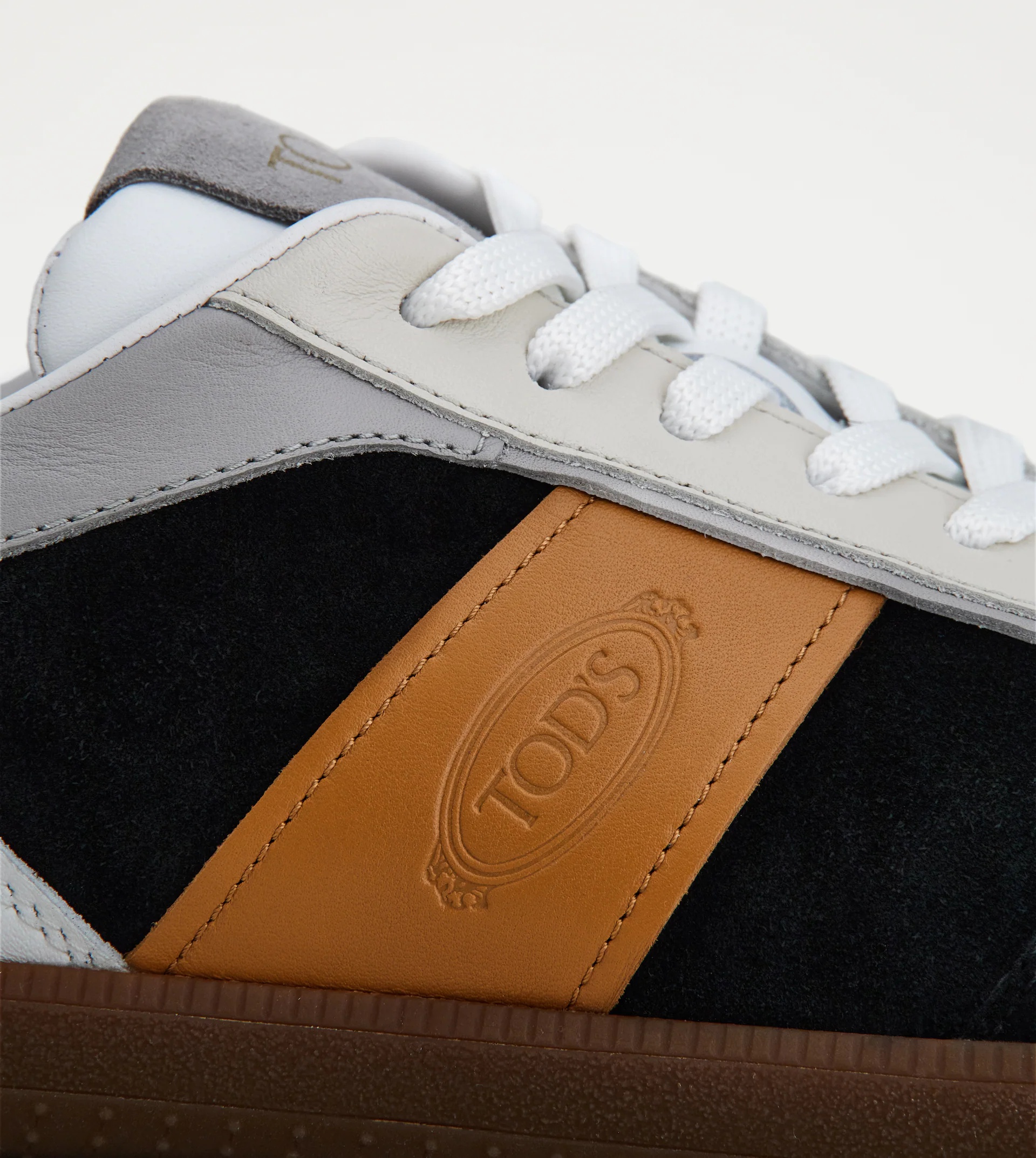 TOD'S TABS SNEAKERS IN SUEDE - BLACK, BROWN, GREY - 5