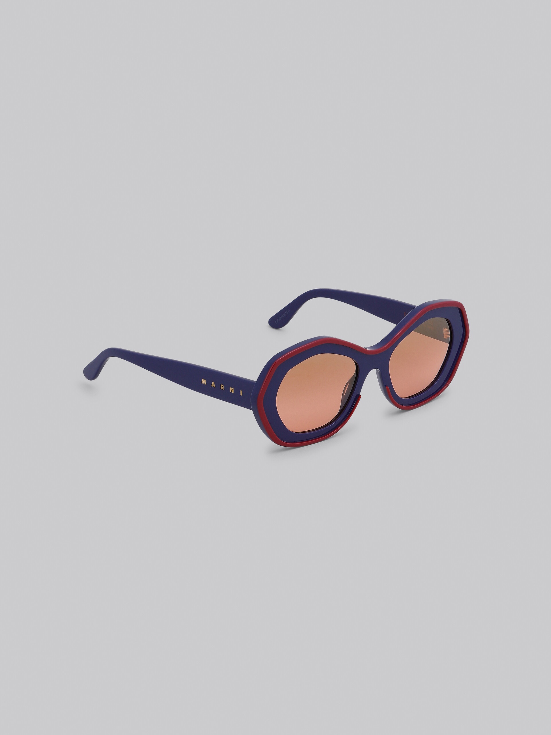 BLUE ULAWUN VULCANO ACETATE SUNGLASSES - 3