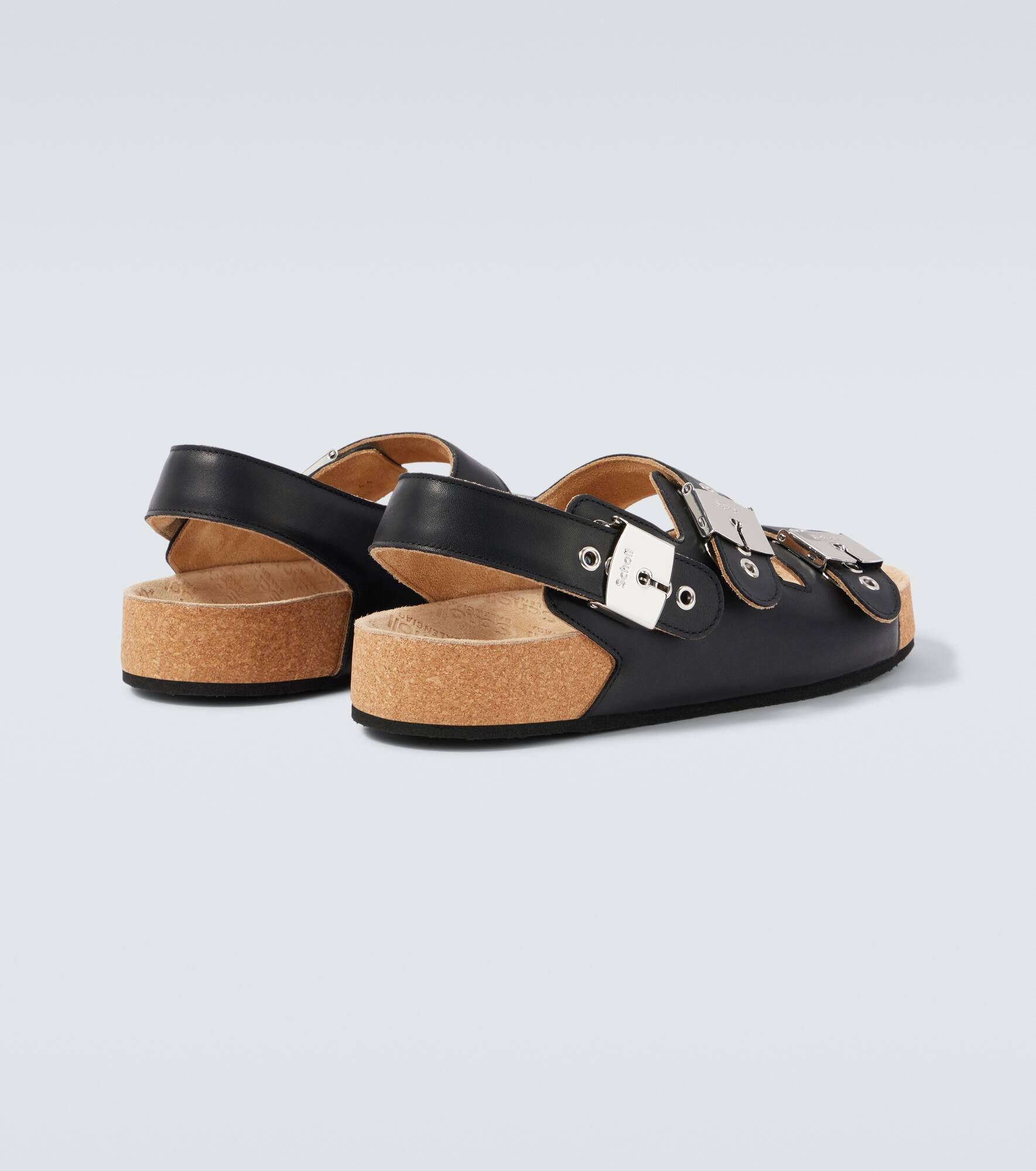 x Scholl leather sandals - 6