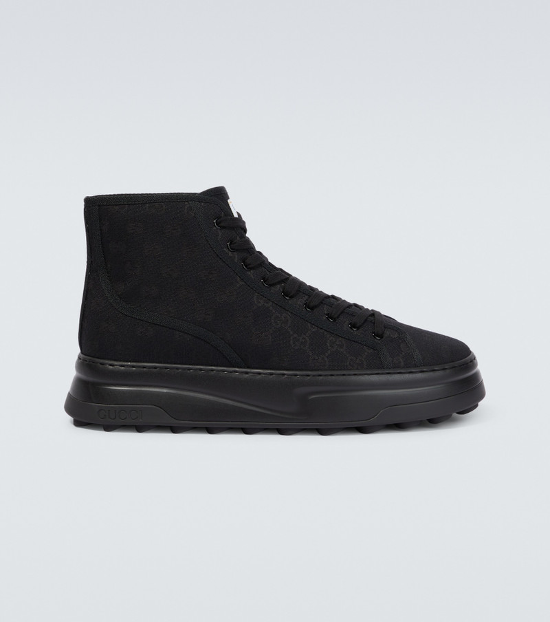 GG-canvas high-top sneakers - 1