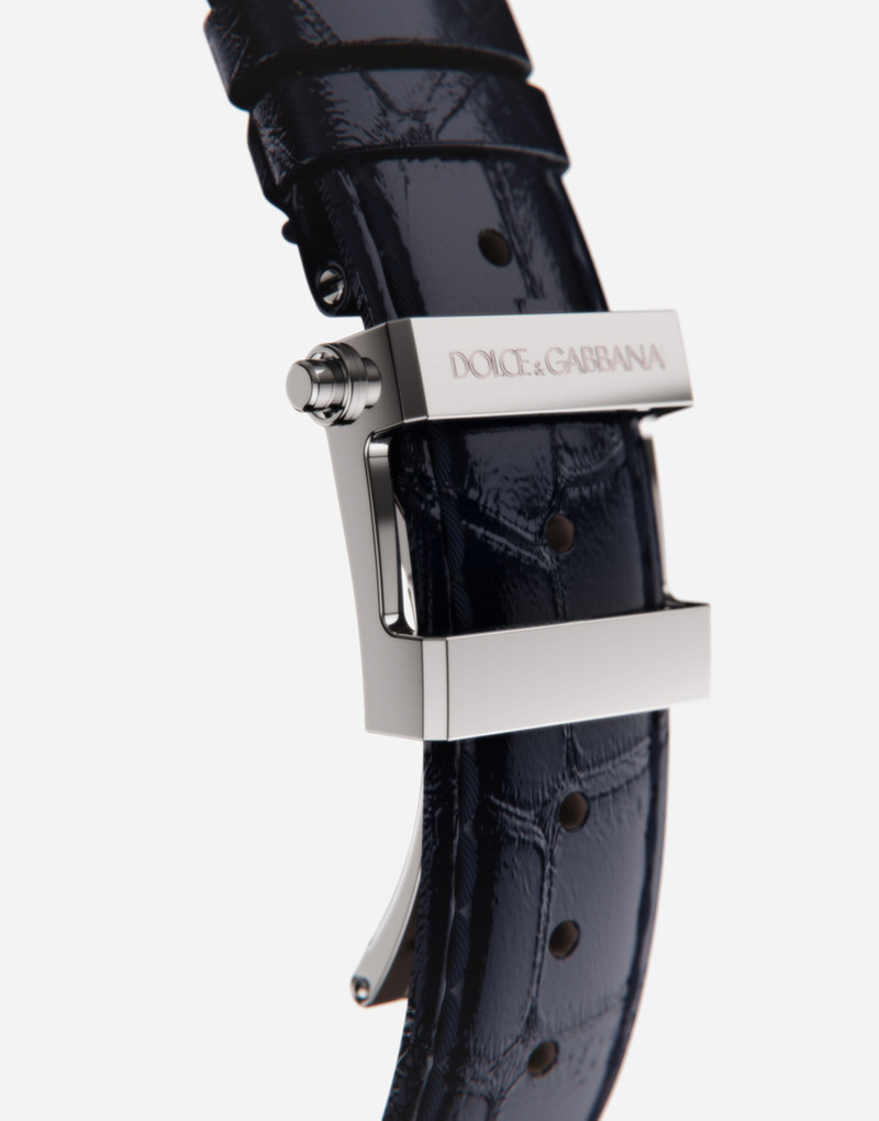 DG7 watch in steel with lapislazuli 4